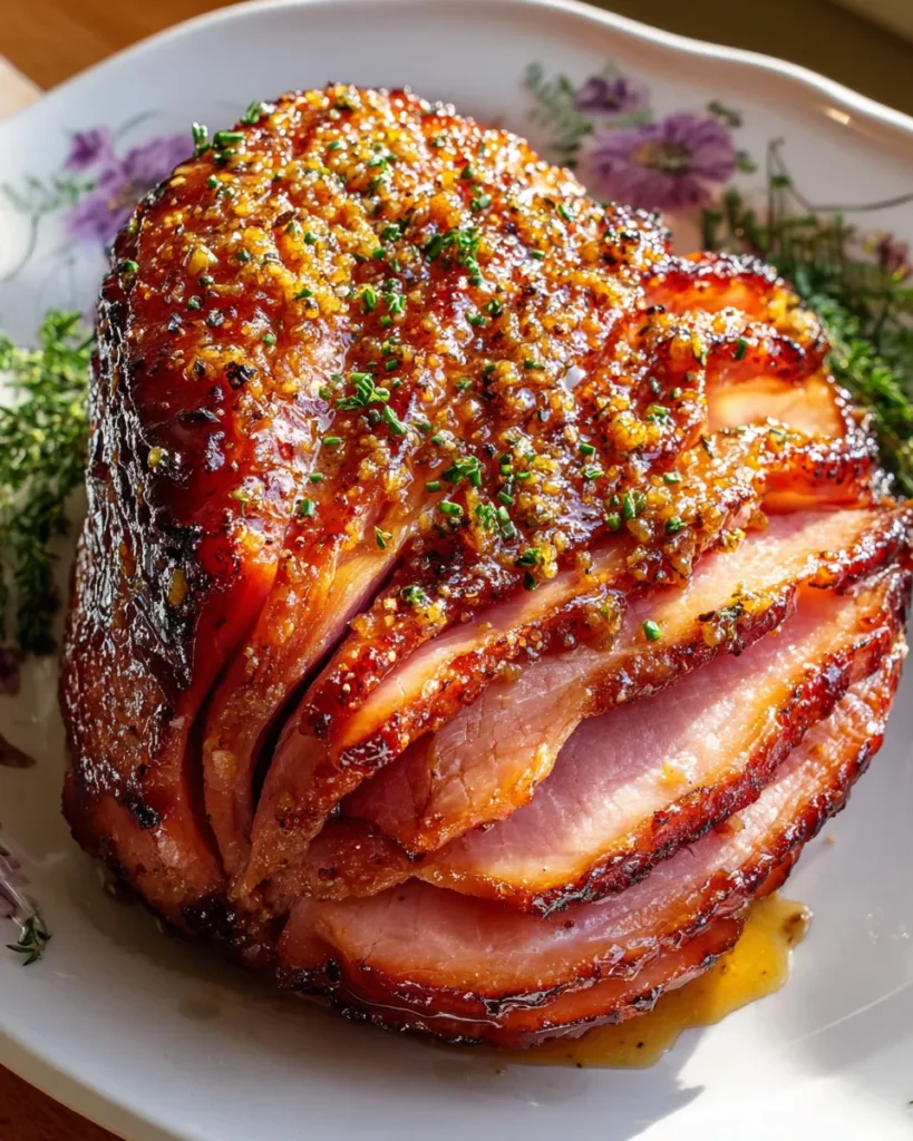 Honey Mustard Glaze Ham – Tidy Recipes